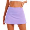 imageStelle Women Tennis Skirt Golf Skorts Athletic High Waisted with Pockets Inner Shorts Sport Workout Pleated PickleballLilac