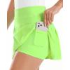 imageStelle Women Tennis Skirt Golf Skorts Athletic High Waisted with Pockets Inner Shorts Sport Workout Pleated PickleballLime Green