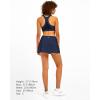 imageStelle Women Tennis Skirt Golf Skorts Athletic High Waisted with Pockets Inner Shorts Sport Workout Pleated PickleballNavy
