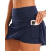 imageStelle Women Tennis Skirt Golf Skorts Athletic High Waisted with Pockets Inner Shorts Sport Workout Pleated PickleballNavy