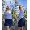 imageStelle Women Tennis Skirt Golf Skorts Athletic High Waisted with Pockets Inner Shorts Sport Workout Pleated PickleballNavy