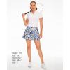 imageStelle Women Tennis Skirt Golf Skorts Athletic High Waisted with Pockets Inner Shorts Sport Workout Pleated PickleballOcean Breeze