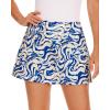 imageStelle Women Tennis Skirt Golf Skorts Athletic High Waisted with Pockets Inner Shorts Sport Workout Pleated PickleballOcean Breeze