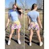 imageStelle Women Tennis Skirt Golf Skorts Athletic High Waisted with Pockets Inner Shorts Sport Workout Pleated PickleballPastel Pickle
