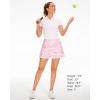 imageStelle Women Tennis Skirt Golf Skorts Athletic High Waisted with Pockets Inner Shorts Sport Workout Pleated PickleballPastel Terrazzo