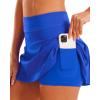 imageStelle Women Tennis Skirt Golf Skorts Athletic High Waisted with Pockets Inner Shorts Sport Workout Pleated PickleballSapphire