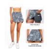 imageStelle Women Tennis Skirt Golf Skorts Athletic High Waisted with Pockets Inner Shorts Sport Workout Pleated PickleballTie Dye Black
