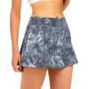 imageStelle Women Tennis Skirt Golf Skorts Athletic High Waisted with Pockets Inner Shorts Sport Workout Pleated PickleballTie Dye Black