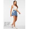 imageStelle Women Tennis Skirt Golf Skorts Athletic High Waisted with Pockets Inner Shorts Sport Workout Pleated PickleballTie Dye Blue