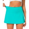 imageStelle Women Tennis Skirt Golf Skorts Athletic High Waisted with Pockets Inner Shorts Sport Workout Pleated PickleballTurquoise