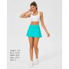imageStelle Women Tennis Skirt Golf Skorts Athletic High Waisted with Pockets Inner Shorts Sport Workout Pleated PickleballTurquoise