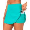 imageStelle Women Tennis Skirt Golf Skorts Athletic High Waisted with Pockets Inner Shorts Sport Workout Pleated PickleballTurquoise