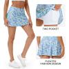 imageStelle Women Tennis Skirt Golf Skorts Athletic High Waisted with Pockets Inner Shorts Sport Workout Pleated PickleballVibrant Pickle