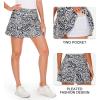 imageStelle Women Tennis Skirt Golf Skorts Athletic High Waisted with Pockets Inner Shorts Sport Workout Pleated PickleballWavy Ink