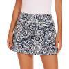 imageStelle Women Tennis Skirt Golf Skorts Athletic High Waisted with Pockets Inner Shorts Sport Workout Pleated PickleballWavy Ink