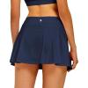 imageStelle Women Tennis Skirt Golf Skorts Athletic High Waisted with Pockets Inner Shorts Sport Workout Pleated PickleballNavy
