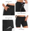 imageStelle Women 2 in 1 Running Shorts High Waisted Athletic Shorts Gym Workout Shorts with Liner Zipper PocketsBlack