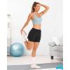 imageStelle Women 2 in 1 Running Shorts High Waisted Athletic Shorts Gym Workout Shorts with Liner Zipper PocketsBlack