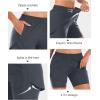 imageStelle Women 2 in 1 Running Shorts High Waisted Athletic Shorts Gym Workout Shorts with Liner Zipper PocketsGrey