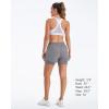 imageStelle Women 2 in 1 Running Shorts High Waisted Athletic Shorts Gym Workout Shorts with Liner Zipper PocketsSmoke Grey