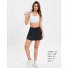 imageStelle Women Tennis Skirt Inner Shorts Pleated Golf Athletic Skorts Pockets High Waisted Workout Running Pickleball SportsBlack