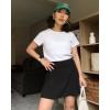 imageStelle Women Tennis Skirt Inner Shorts Pleated Golf Athletic Skorts Pockets High Waisted Workout Running Pickleball SportsBlack