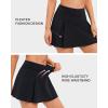 imageStelle Women Tennis Skirt Inner Shorts Pleated Golf Athletic Skorts Pockets High Waisted Workout Running Pickleball SportsBlack