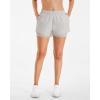 imageStelle Womens 2 in 1 Running Shorts Athletic Workout Gym Shorts High Waisted Shorts with Liner Zipper PocketsSandy Grey