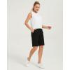 imageStelle Womens Bermuda Knee Length Athletic Exercise Running Lounge Sweat Shorts10 Black