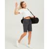 imageStelle Womens Bermuda Knee Length Athletic Exercise Running Lounge Sweat Shorts10 Charcoal