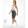 imageStelle Womens Bermuda Knee Length Athletic Exercise Running Lounge Sweat Shorts10 Grey