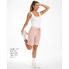 imageStelle Womens Bermuda Knee Length Athletic Exercise Running Lounge Sweat Shorts10 Light Pink