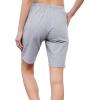 imageStelle Womens Bermuda Knee Length Athletic Exercise Running Lounge Sweat Shorts10 Lightgrey