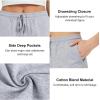 imageStelle Womens Bermuda Knee Length Athletic Exercise Running Lounge Sweat Shorts10 Lightgrey