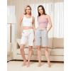 imageStelle Womens Bermuda Knee Length Athletic Exercise Running Lounge Sweat Shorts10 Ultra Light Grey