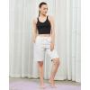 imageStelle Womens Bermuda Knee Length Athletic Exercise Running Lounge Sweat Shorts10 Ultra Light Grey