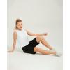 imageStelle Womens Bermuda Knee Length Athletic Exercise Running Lounge Sweat Shorts7 Black