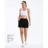 imageStelle Womens Drawstring Sweat Shorts Comfy Elastic Shorts Workout Lounge Shorts with PocketsBlack