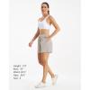 imageStelle Womens Drawstring Sweat Shorts Comfy Elastic Shorts Workout Lounge Shorts with PocketsGrey Khaki