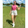 imageStelle Womens Drawstring Sweat Shorts Comfy Elastic Shorts Workout Lounge Shorts with PocketsIvory