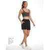 imageStelle Womens Sweat Shorts Casual Drawstring Shorts Comfy Cotton High Waisted Workout Lounge Shorts with PocketsBlack Sweat Shorts