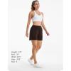imageStelle Womens Sweat Shorts Casual Drawstring Shorts Comfy Cotton High Waisted Workout Lounge Shorts with PocketsCoffee
