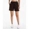 imageStelle Womens Sweat Shorts Casual Drawstring Shorts Comfy Cotton High Waisted Workout Lounge Shorts with PocketsCoffee