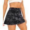 imageStelle Womens Tennis Golf Skirts High Waisted with Pockets Inner Shorts for Athletic Skorts Sports Running PickleballBlackgrey Camo