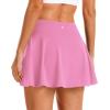 imageStelle Womens Tennis Golf Skirts High Waisted with Pockets Inner Shorts for Athletic Skorts Sports Running PickleballCotton Candy