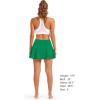 imageStelle Womens Tennis Golf Skirts High Waisted with Pockets Inner Shorts for Athletic Skorts Sports Running PickleballEvergreen