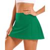 imageStelle Womens Tennis Golf Skirts High Waisted with Pockets Inner Shorts for Athletic Skorts Sports Running PickleballEvergreen