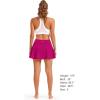 imageStelle Womens Tennis Golf Skirts High Waisted with Pockets Inner Shorts for Athletic Skorts Sports Running PickleballFuchsia