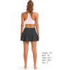 imageStelle Womens Tennis Golf Skirts High Waisted with Pockets Inner Shorts for Athletic Skorts Sports Running PickleballGrey