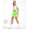 imageStelle Womens Tennis Golf Skirts High Waisted with Pockets Inner Shorts for Athletic Skorts Sports Running PickleballLime Green
